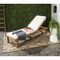 Safavieh Outdoor Collection Inglewood Chaise Lounge Chair Natural/Beige